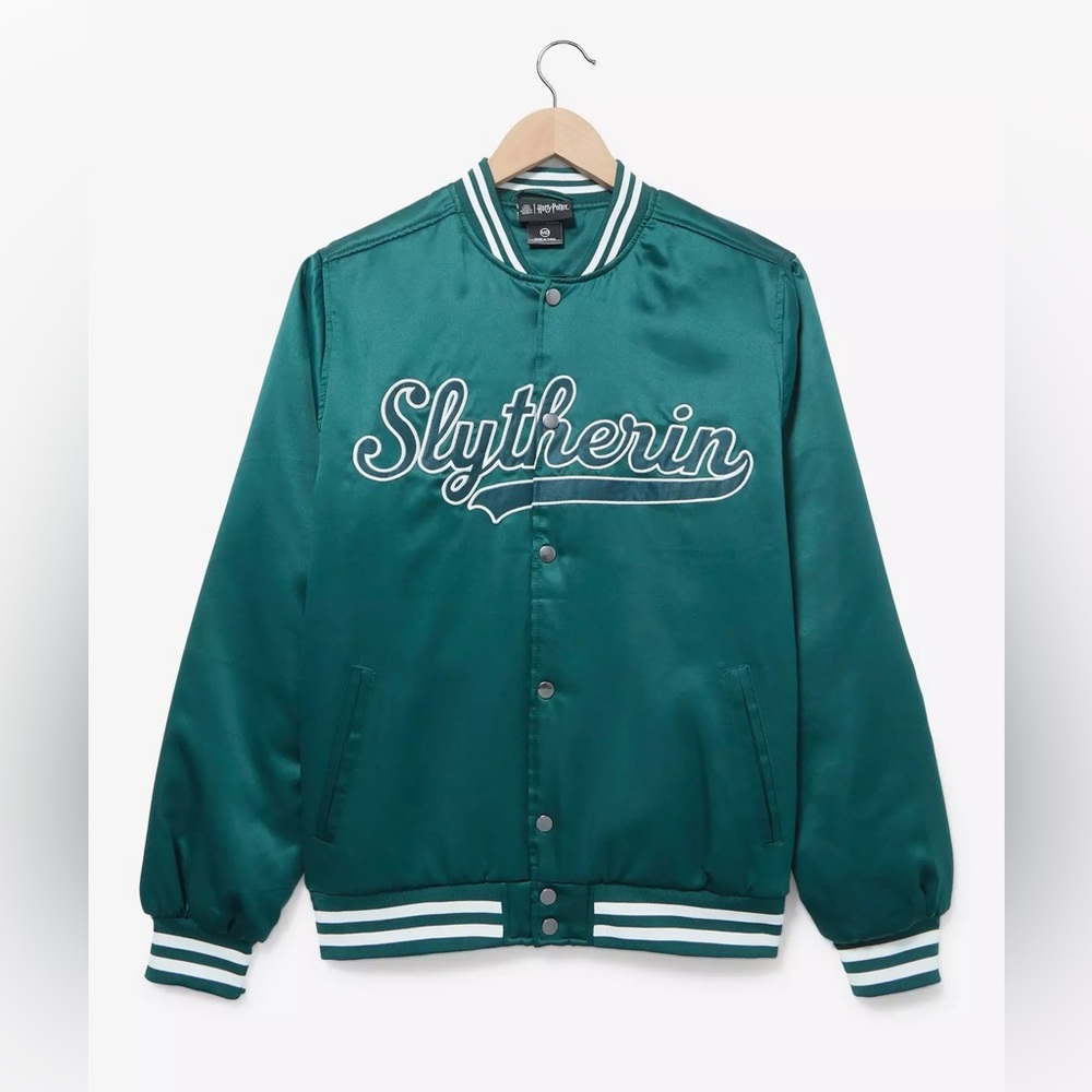 Harry Potter Slytherin Bomber Jacket XL Men’s / Women’s Oversized Green Hogwarts